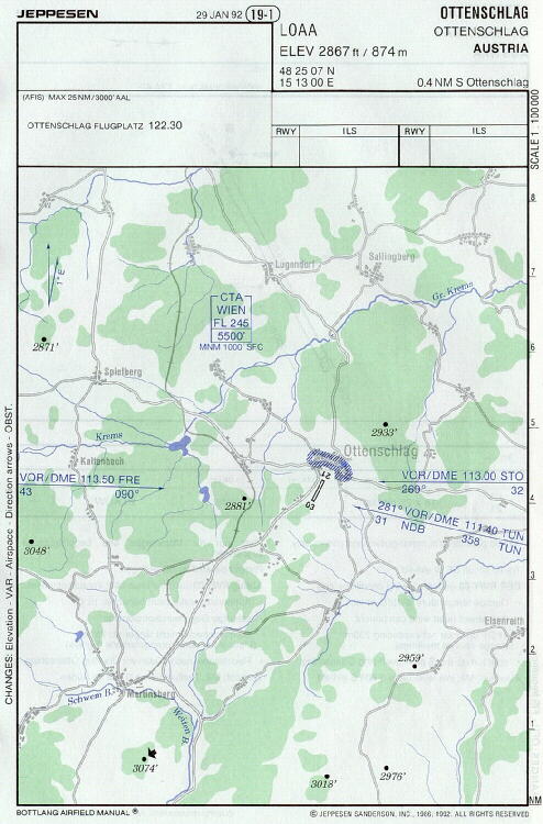 Jeppesen Anflugblatt 1 - zum Vergrößern anklicken