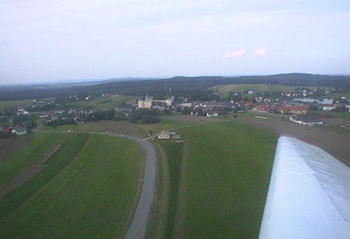 Blick auf den Flugplatz